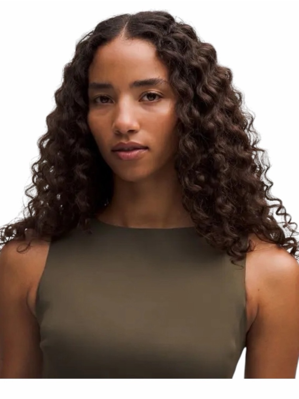 LULULEMON Ultralu Sleeveless Mini Dress- Olive Brown- Size XS - Picture 2 of 4